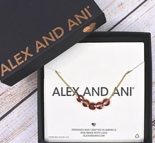 NEW NWT Alex and Ani Crystal Infusion Expandable Lava Gold Bracelet W/Card