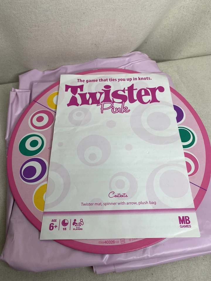 Twister Pink Version Game Travel Bag The Classic Family Party MB Games Ages 6+ - Image 4 of 4