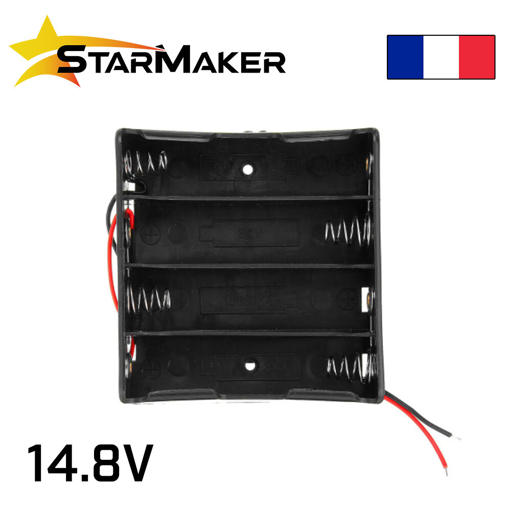 Support Coupleur 3 Piles 18650 / 17670 / 17650 - Bloc à Accus Li-ion