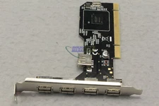 One New 480Mbps High Speed 5 Port USB 2.0 PCI Controller Card