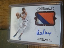 2015 Flawless Kevin Knox Rookie Autograph 3 Color Jersey Numbered 4/15
