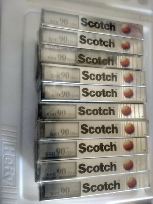 Vintage Scotch Cassette Tapes Lot Of (10) Sealed XS II 90 High