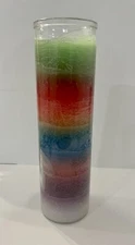 PACK OF 3 Veladora 7 Colores Paraffin Candles Vela YORUBA SANTERIA Africa Candle
