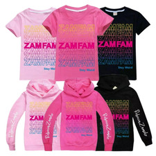 Zamfam Kids T-Shirt Rebecca Zamolo Tee Children Girls Youtube Hoodies Hooded Top
