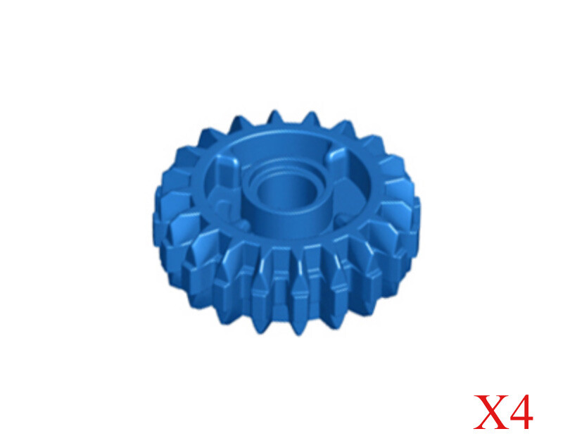デオシーク Lego Blue Technic Gear 20 Tooth Double Bevel, Clutch on Both Sides