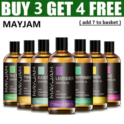 MAYJAM 100ml Reine Ätherische Öle Naturrein Aromatherapie Diffusor Aroma Duft Öl