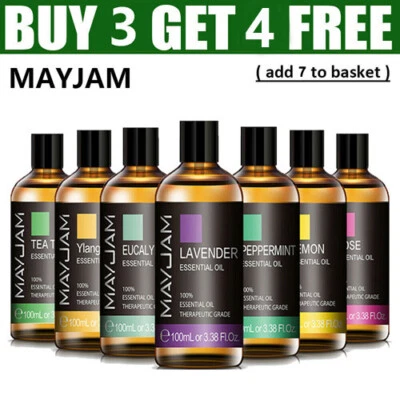 MAYJAM 100ml Reine Ätherische Öle Naturrein Aromatherapie Diffusor Aroma Duft Öl