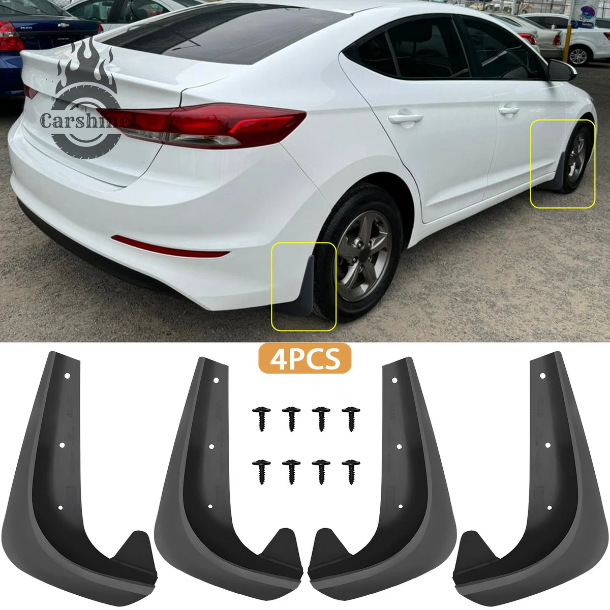 Front Engine Splash Shield Under Cover For Hyundai Elantra 2.0L 2017-2020 – Direct Fit Replacement – Scratch-Resistant Black Plastic
