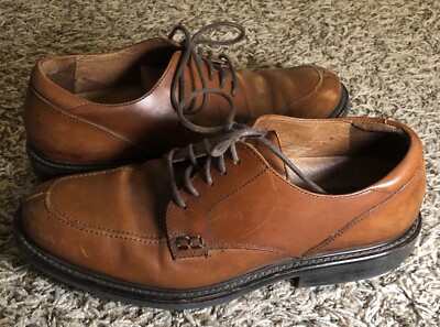 Florsheim Comfortech Mens 9.5 Brown Leather Split Toe Shoes 