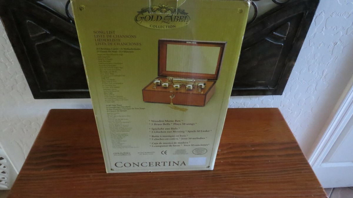 Mr Christmas Gold Label Concertina Wooden Music Box. | eBay