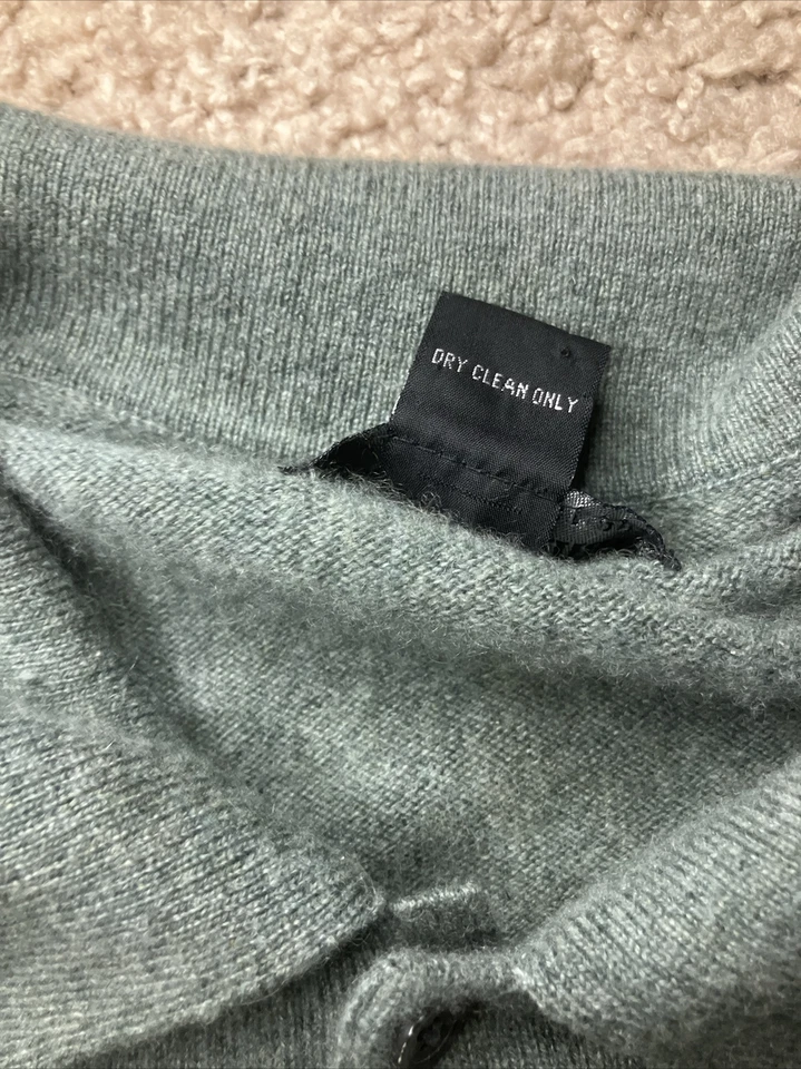 Кашемировый пуловер мужской свитер Joseph & Lyman XXL 2XL зеленый на пуговицах 1/4 - Изображение 4 из 4