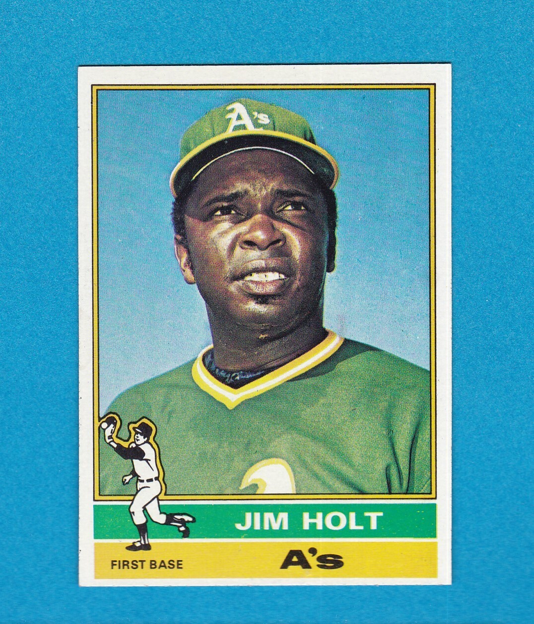 1976 TOPPS BASEBALL SET BREAK 603 JIM HOLT A'S NM/MT