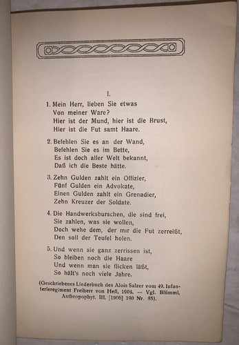 1/1000, E K BLUMML, EROTISHCE VOLKSLIEDER AUS DEAUTSCH-OSTERREICH, FOLK SONGS - Picture 7 of 10
