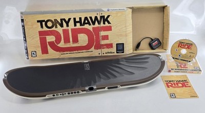 Tony Hawk Ride Sony Playstation 3 PS3 Game and Skateboard Controller With Dongle
