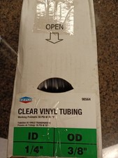 EZ-FLO Clear Vinyl Tubing 1/4  ID x 3/8  OD   100 ft