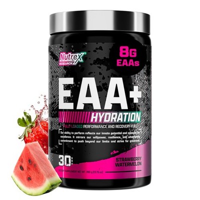 Nutrex Research EAA Hydration 13.75 Ounce (Pack of 1), Strawberry Watermelon 