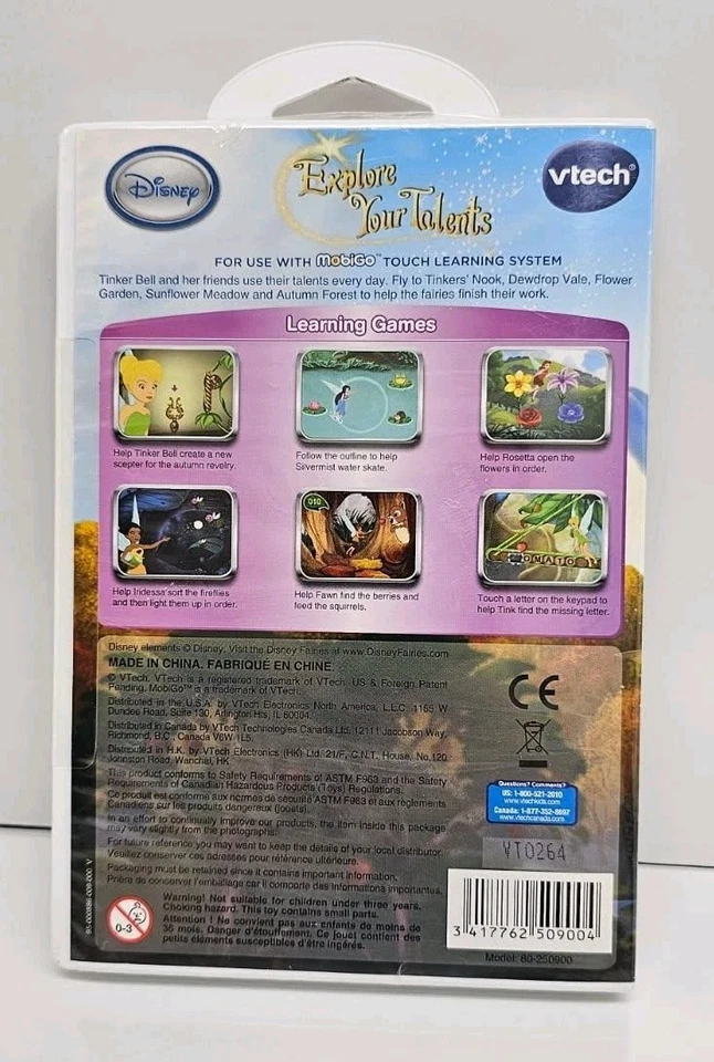 V Tech MobiGo Disney Fairies Explore Your Talents Game New - Image 2 of 2