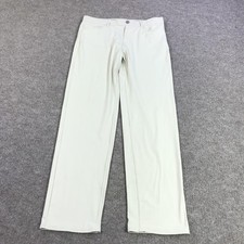 Johnnie-O Pants Teens 32x31 White Lightweight Microfiber Stretch Chino Summer