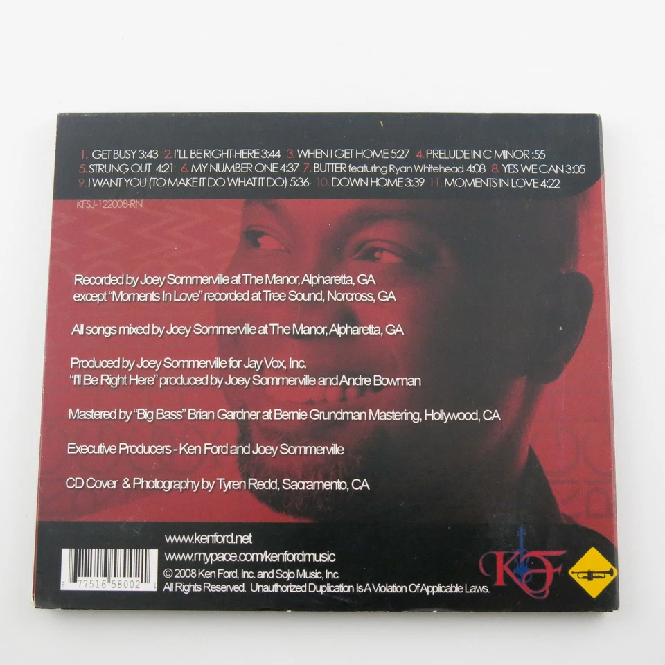 Ken Ford – Right Now CD 2008 Sojo Music Signed Smooth Jazz Violin Album - Image 2 of 3