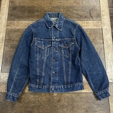 VTG 60 s Levi s Big E Type 3 Trucker Jacket 525 Transitional Lemon Stitching XS