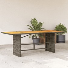 Gartentisch Esstisch Terrassentisch Gartenmöbel Tisch Poly Rattan 190x 80 x 75cm