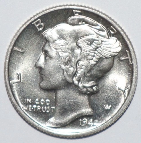 1944 Mercury Dime CHOICE BRILLIANT UNCIRCULATED (K250)