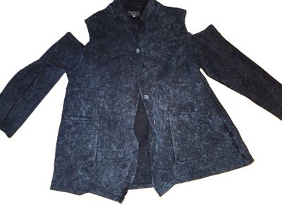 Vincenzo Allocca extravagante Jacke Oil washed Nieten & Rücken Motiv 52/54/56