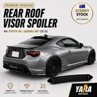 Premium Gloss Black Rear Roof Visor Spoiler for Toyota GT86 / Subaru BRZ (12-21)
