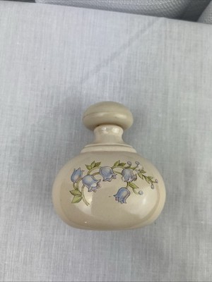 Vintage Avon Ariane Ultra Cologne Bottle 2 fl oz Full- Blue Flowers Screw Lid