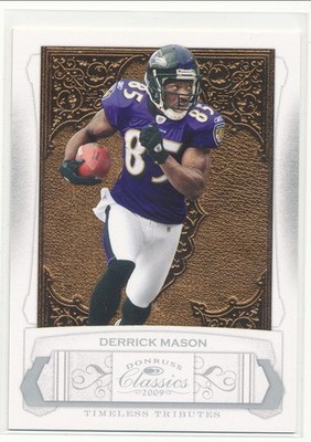 2009 Donruss Classics Derrick Mason Timeless Tributes Silver /100