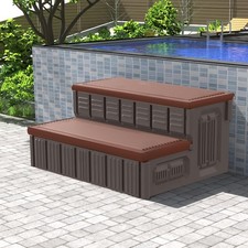 Hot Tub Steps 36" with Storage Non-Slip