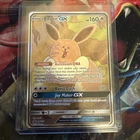 EEVEE GX 2019 POKEMON SUN & MOON BLACK STAR PROMO HOLO SM233 Derpy