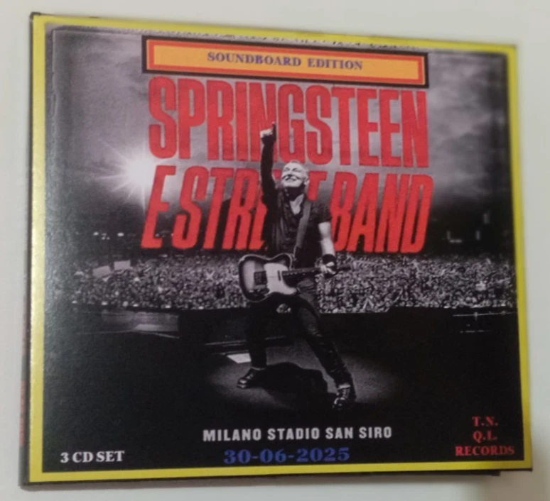 BRUCE SPRINGSTEEN - Live at San Siro MILAN 30/06/2025 - 3 CD SET - SOUNDBOARD -