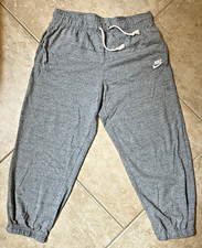 Nike Women's Size Small Heather Gray Capris Nike Sportswear Gym Vintage Capris