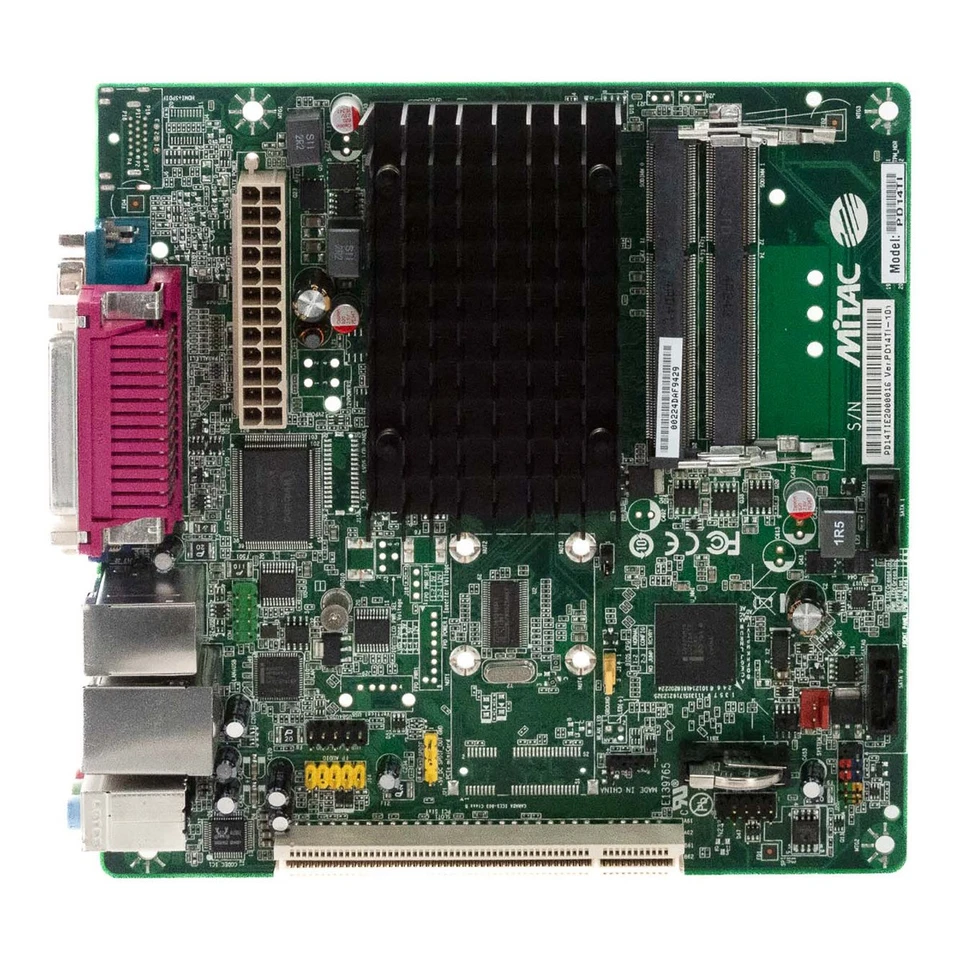 MITAC PD14TI Carte Industrielle Mini-ITX Intel Atom D2550 DDR3 - Photo 2/2