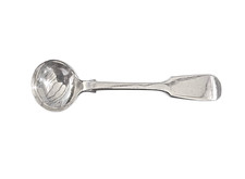 Antique Sterling Silver Mustard Spoon - Exeter 1875 by Josiah Williams