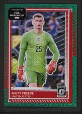 2025-26 MATT FREESE 32/49 PANINI DONRUSS OPTIC ROAD TO FIFA WORLD CUP MOJO GREEN