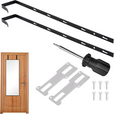 Over-The-Door Mirror Hanger, 5-Level Adjustable 13.7 Inch Mirror Hook Set with M