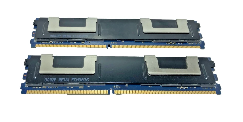 2x Nanya 4GB 1Rx8 PC2-5300F-555-11 ECC NT512T72U89A7BD-3C - Image 2 of 2