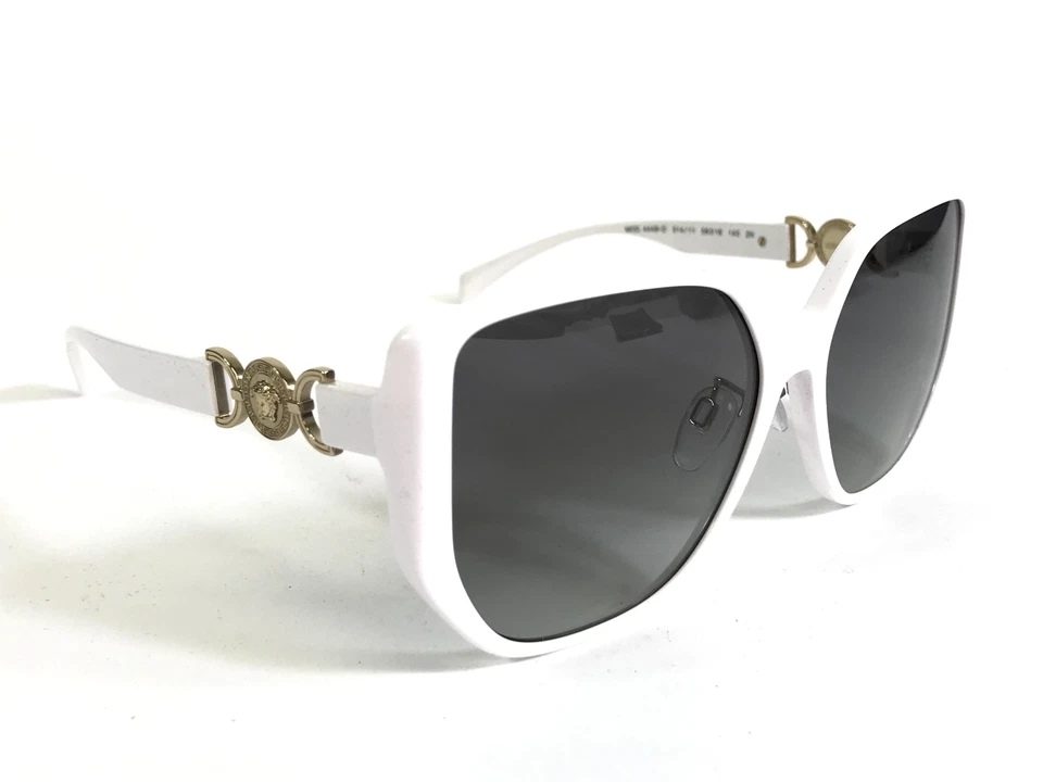 Gafas de sol Versace MOD.4449-D 314/11 blancas marcos mariposa lentes degradadas grises Foto 3 de 4