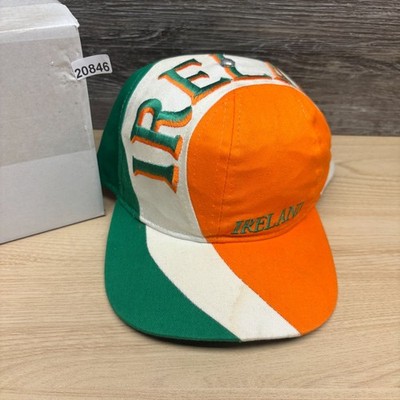 Vintage Ireland Hat Cap Snap Back Multi-Color Flag Colors Irish