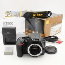 1204 shots Nikon D3500 Body Digital SLR Camera nikon original box accessories