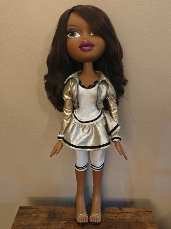 Bratz Girls Really Rock Sasha 24 Inch Big Bratz Doll Complete Lip Repaint (Read)