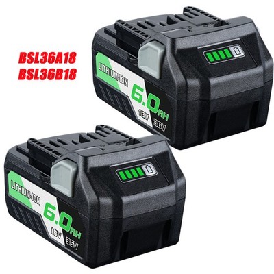 2x 6.0Ah 36V Battery for HiKOKI BSL36A18 MultiVolt Battery 18v Metabo BSL36B18