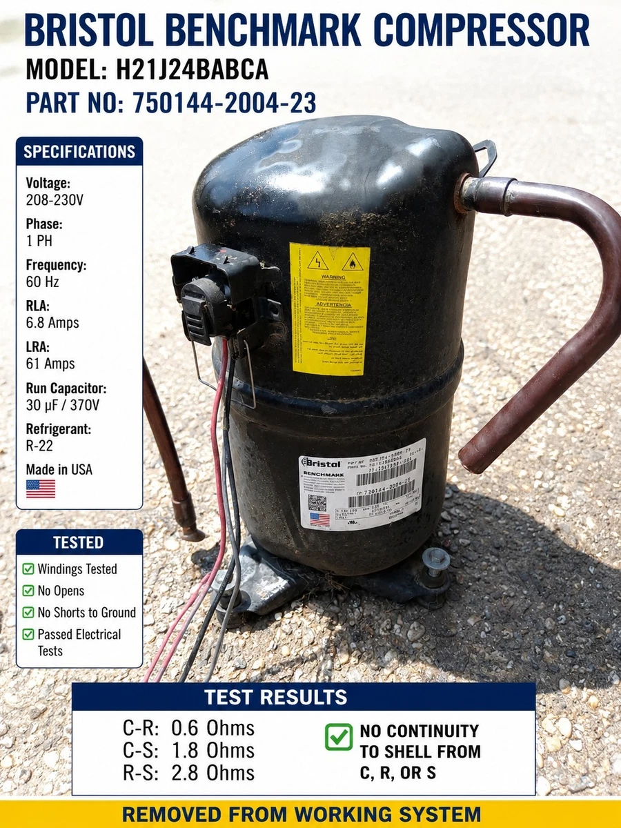 コレクション BRISTOL made in USA '60  GF Bristol Refrigeration Compressors for sale | eBay