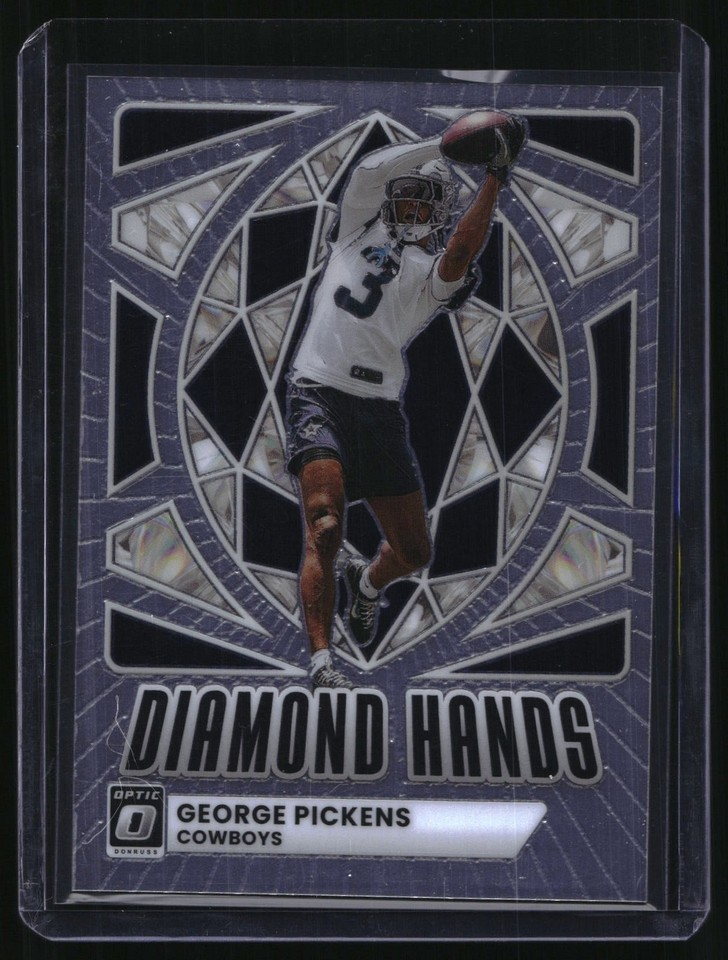 2025 Panini Donruss Optic Diamond Hands #7 George Pickens Cowboys
