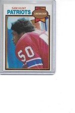 1979 Topps Sam Hunt New England Patriots Football Card #181