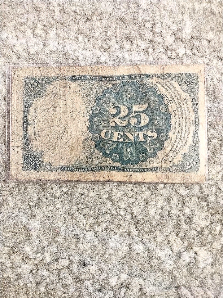 1874 25C US FRACTIONAL CURRENCY FIFTH ISSUE VF - Image 2 of 2