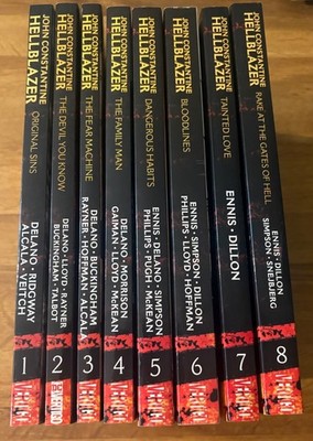 John Constantine Hellblazer TPB Lot Vol 1-8 Delano Ennis DC Comics Vertigo OOP