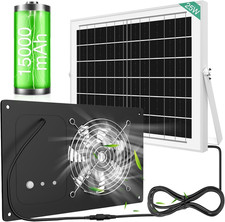 Solar Powered Fan With Timer 15000mah Battery 25w Efficient Solar Exhaust Int Solar Powered Fan With Timer 15000mah Battery 25w Efficient Solar Exhaust Int